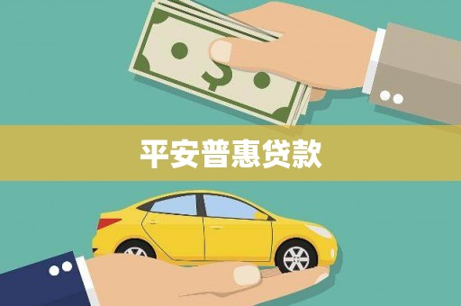 龙口平安普惠贷款