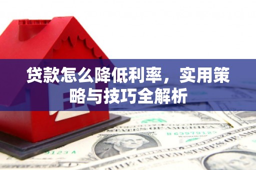 龙口贷款怎么降低利率，实用策略与技巧全解析