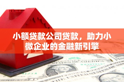龙口小额贷款公司贷款，助力小微企业的金融新引擎