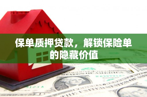 龙口保单质押贷款，解锁保险单的隐藏价值