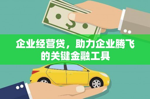 龙口企业经营贷，助力企业腾飞的关键金融工具