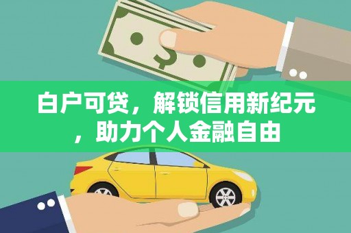 龙口白户可贷，解锁信用新纪元，助力个人金融自由