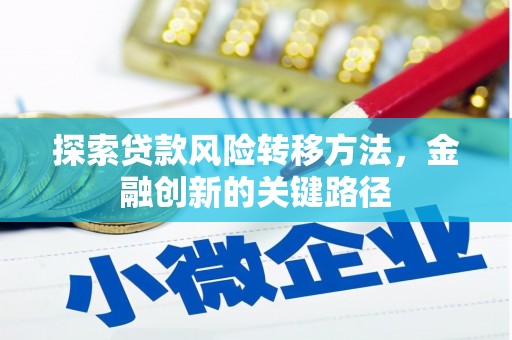 龙口探索贷款风险转移方法，金融创新的关键路径