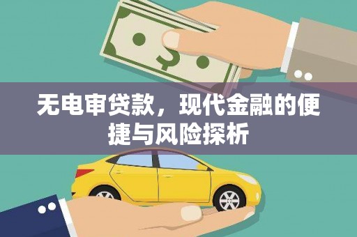龙口无电审贷款，现代金融的便捷与风险探析