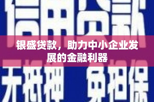 龙口银盛贷款，助力中小企业发展的金融利器