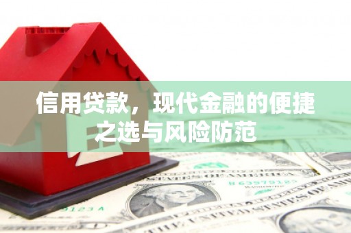 龙口信用贷款，现代金融的便捷之选与风险防范