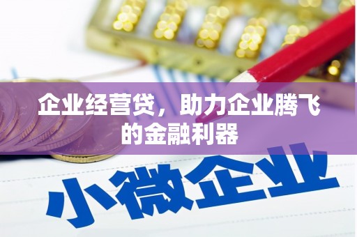 龙口企业经营贷，助力企业腾飞的金融利器