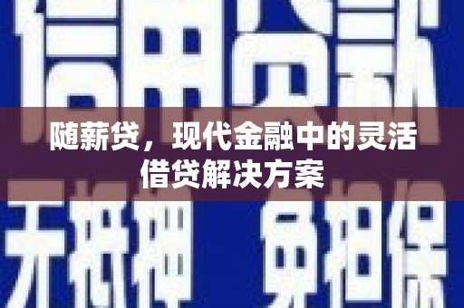 龙口随薪贷，现代金融中的灵活借贷解决方案