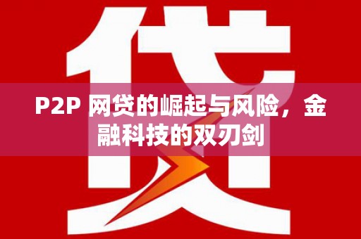 龙口P2P 网贷的崛起与风险，金融科技的双刃剑