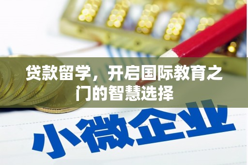 龙口贷款留学，开启国际教育之门的智慧选择