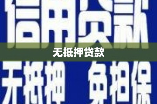 龙口无抵押贷款