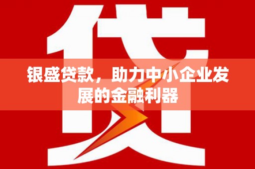 龙口银盛贷款，助力中小企业发展的金融利器
