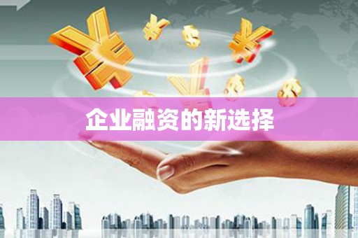 龙口企业融资的新选择