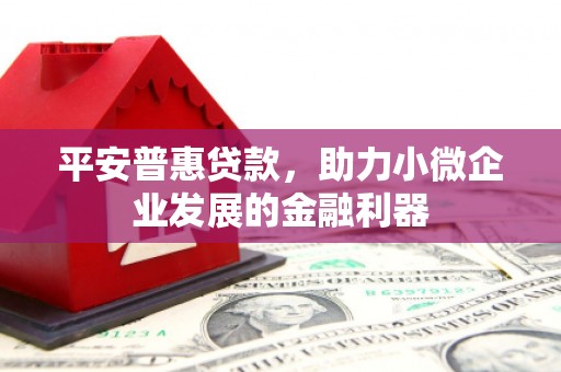 龙口平安普惠贷款，助力小微企业发展的金融利器