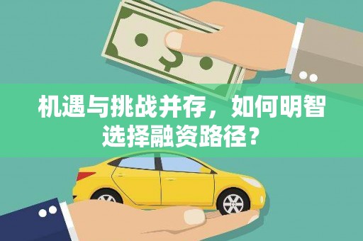 龙口机遇与挑战并存，如何明智选择融资路径？